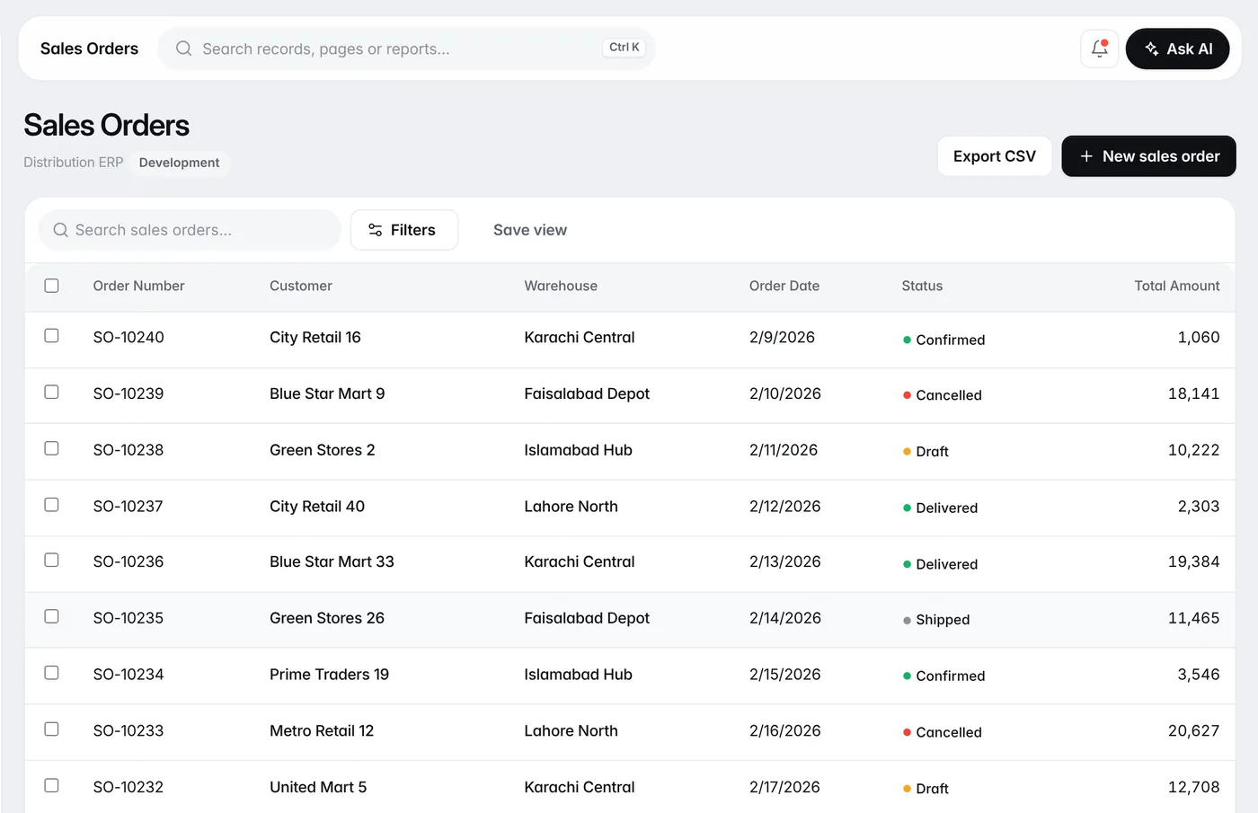 Records from a connected database in LayerAdapt